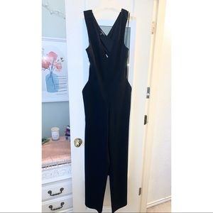 Super cute, black v-shaped jumpsuit from Express